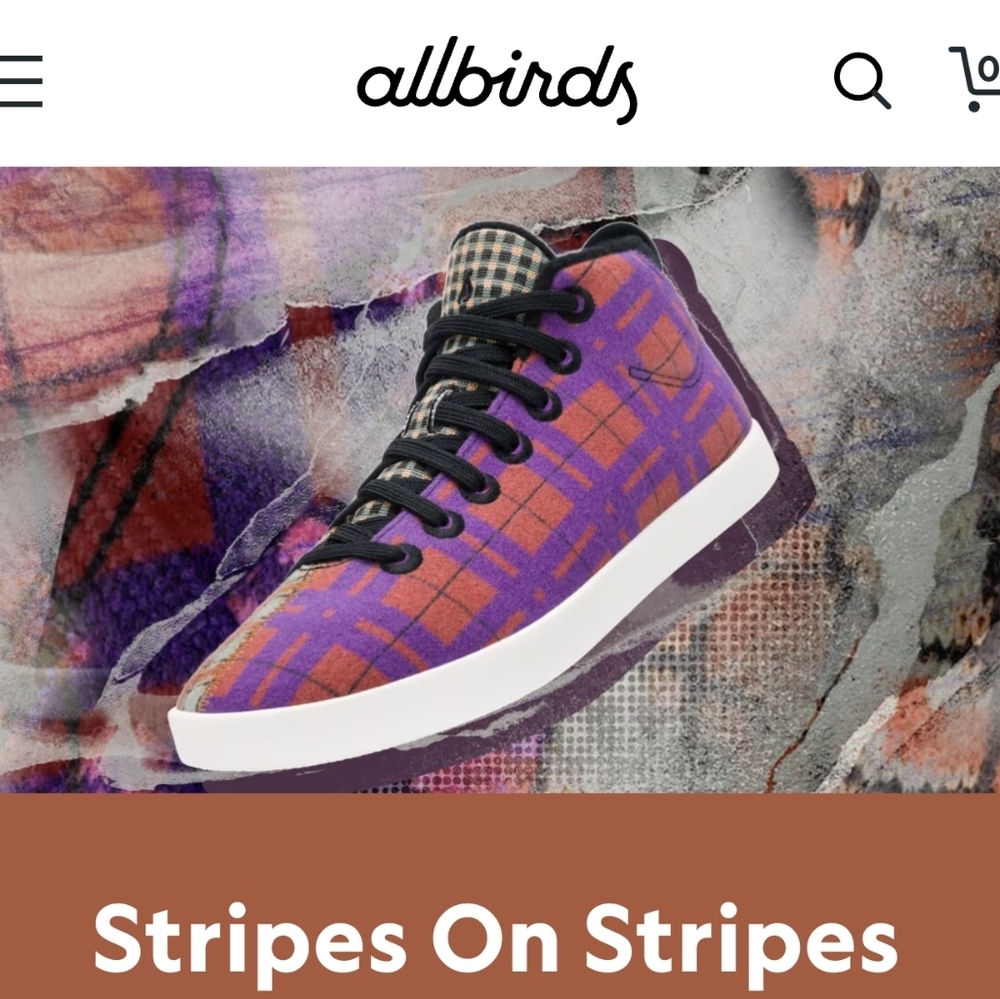 Allbirds Piper Mids Split Tartan High Tops ~ sz 8